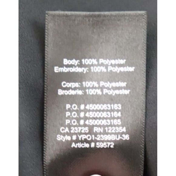 Aritzia Babaton Womens Size XS Black Camisole Floral Embroidered V-Neck Tank Top - Picture 5 of 8